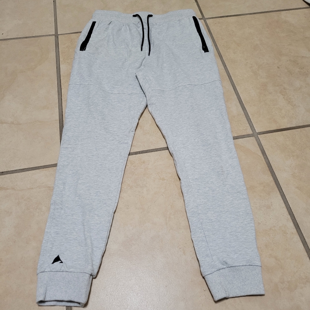Gray Jogger Pants with Black Accents The Great North Size Large